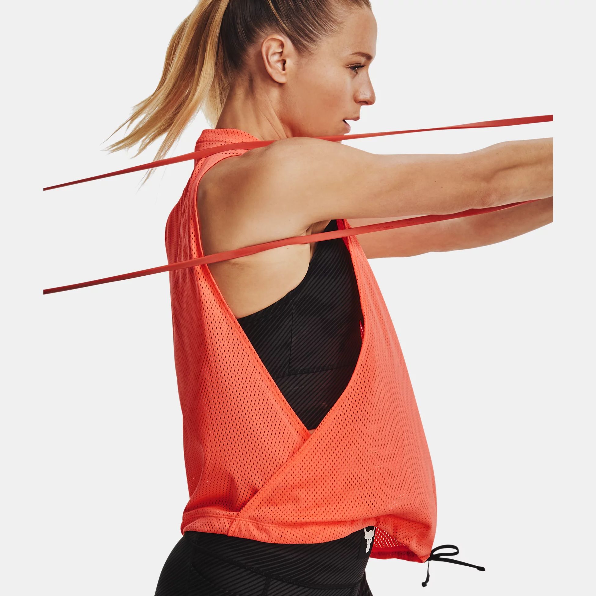 Tank Tops -  under armour Project Rock Mesh Tank